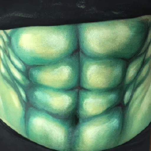 painted abs